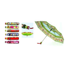 Heat-Transfer Print 3 Fold Duomatic Umbrellas (YS-3FD22083510R)